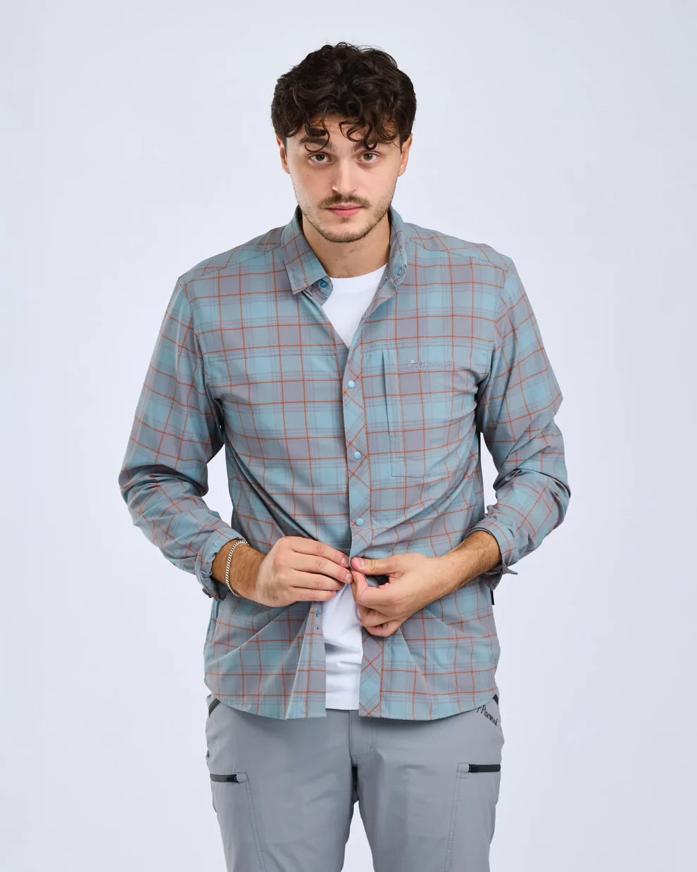Pinewood Abisko Trekking InsectSafe Shirt Aqua Grey