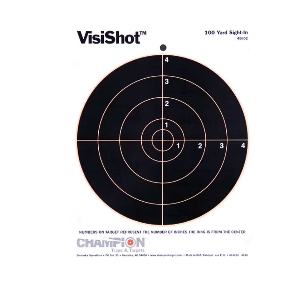 Champion VISI-SHOT 8 Självmarkerande Tavlor