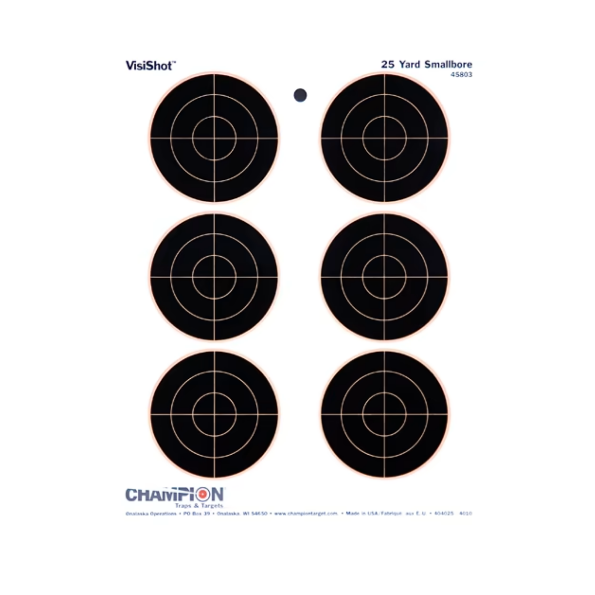 Champion VISI-SHOT 6-3 Självmarkerande Tavlor