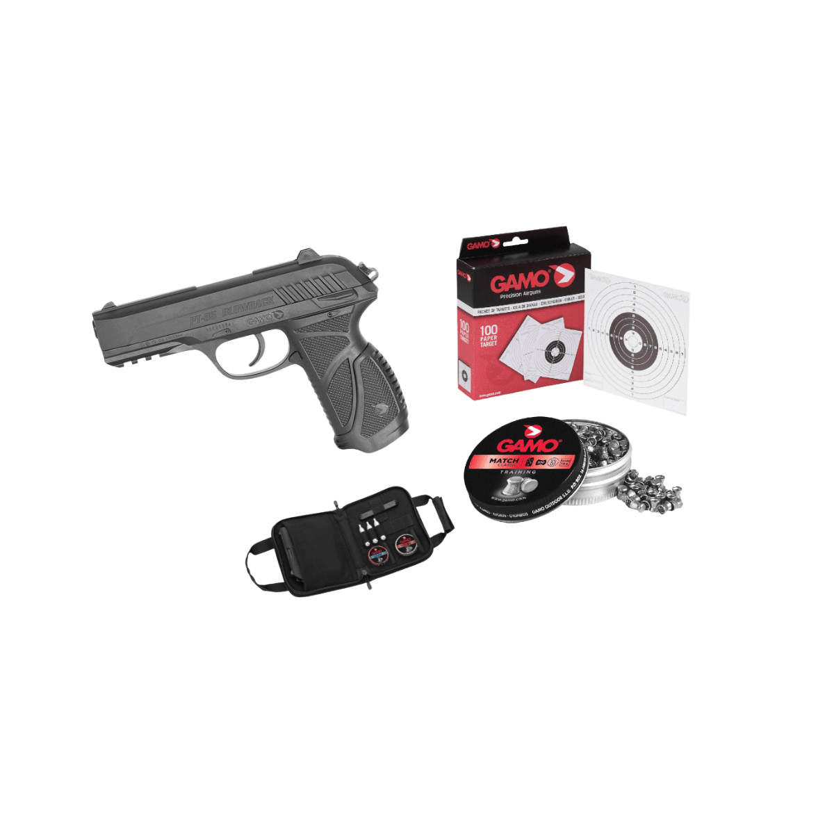 Gamo PT-85 Blowback CO₂ Luftpistol 4,5 mm Kit