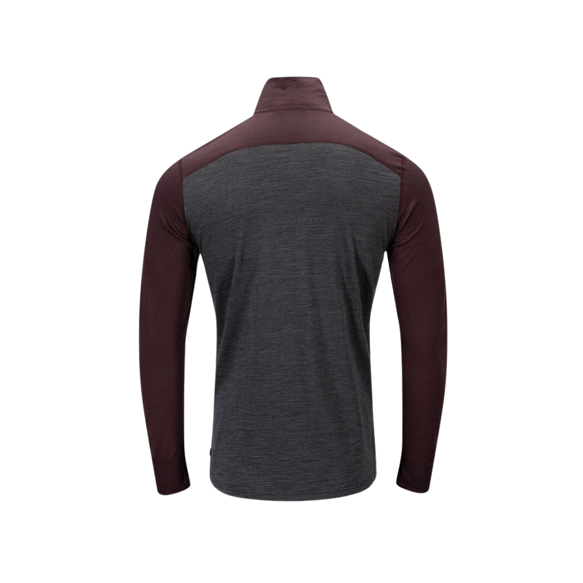 Aclima LightWool 180 Polo w/ zip M's Chocolate Plum / Marengo