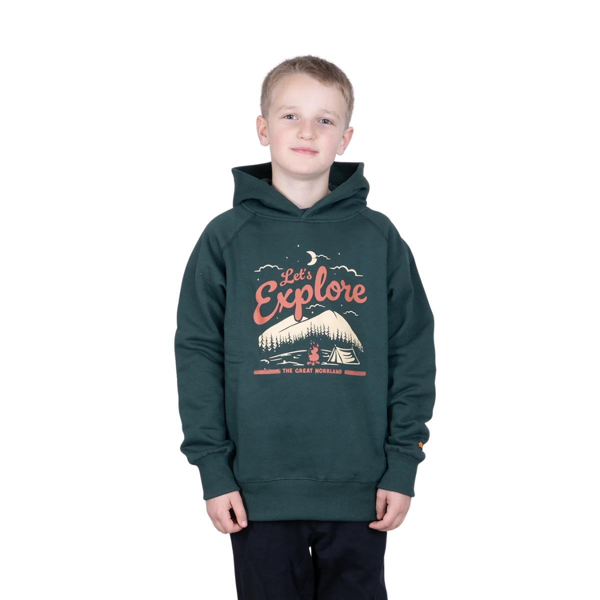 Great Norrland JR Explore Hood Pine Green