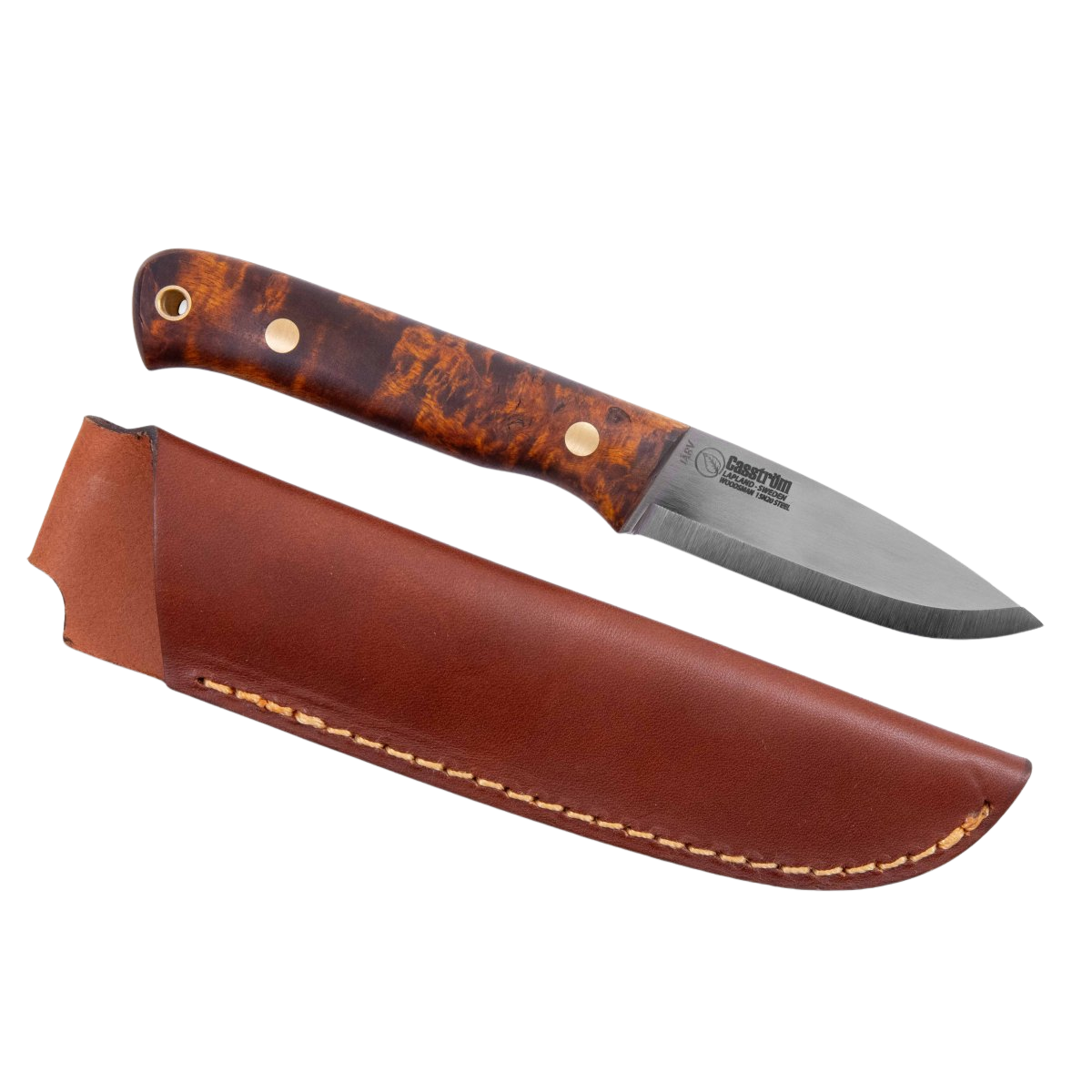 Casström Woodsman Järv Bushcraft kniv kolstål