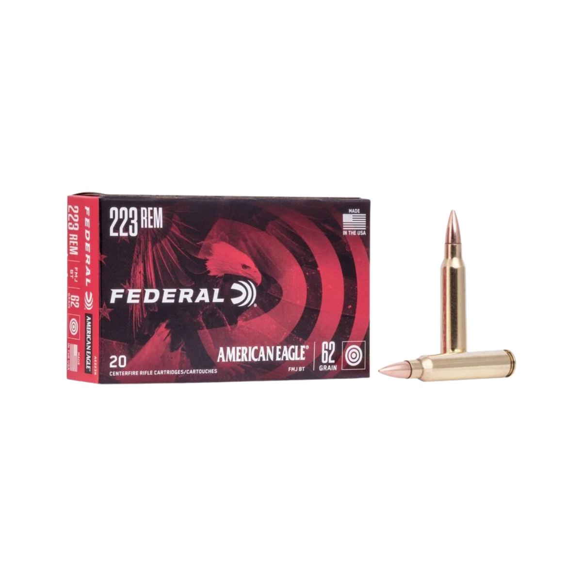 Federal 223 Rem 62gr FMJ BT