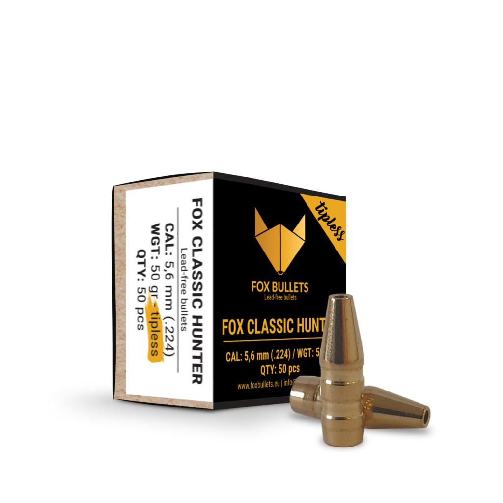 Fox Bullets Kulor .22 50gr Classic Hunter TIPL