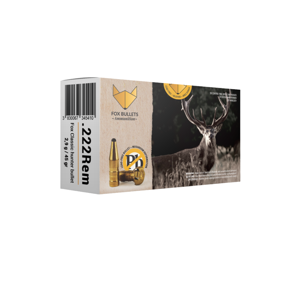 Fox Bullets Ammunition .223 Rem 50gr