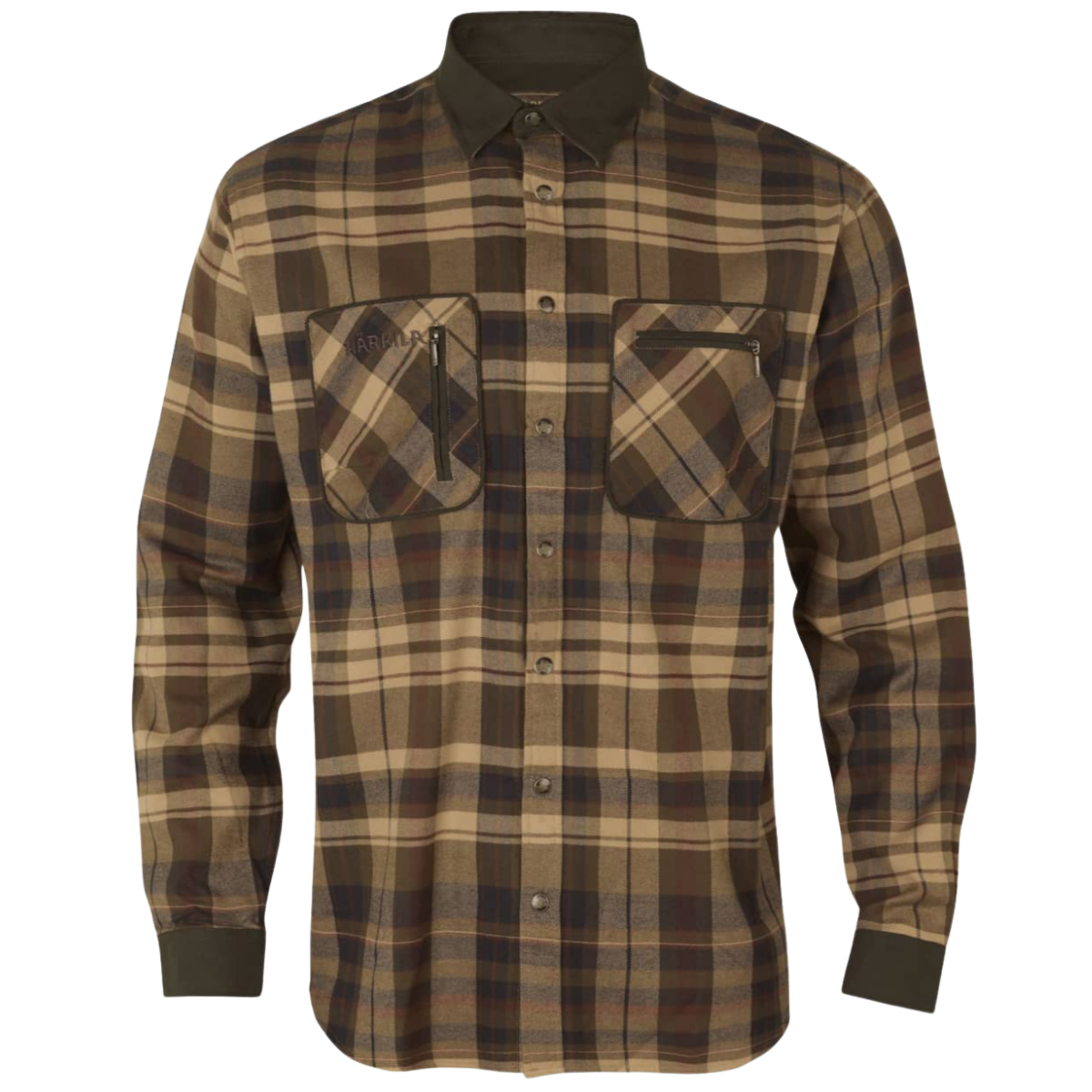 Härkila Pajala Shirt Beige W/Brown