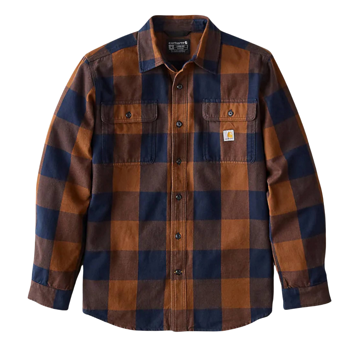 Carhartt Loose Fit Heavyweight Flannel Long-Sleeve Plaid Shirt