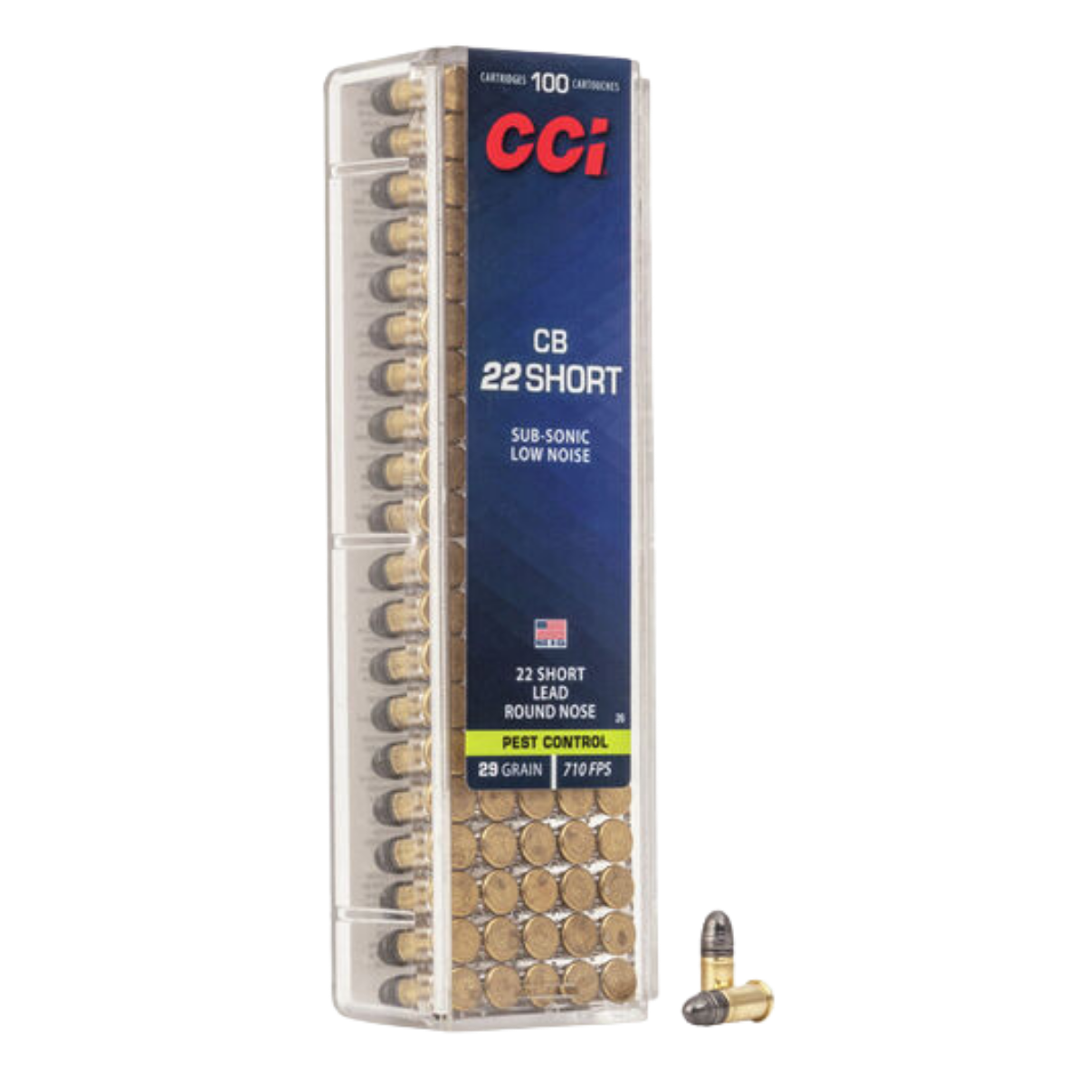 CCI .22LR Short Subsonic Low-noice 29gr