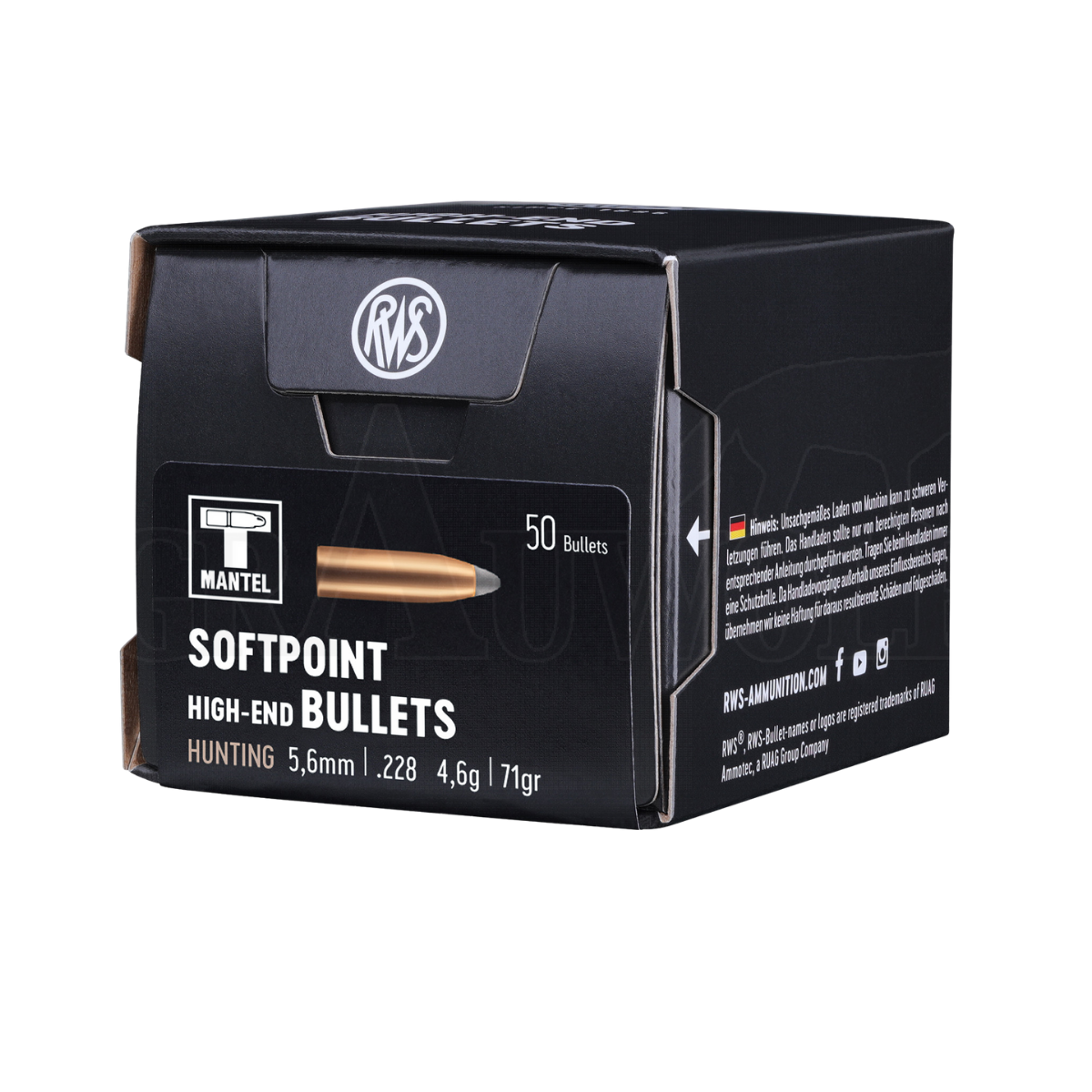 RWS Kula 5,6mm .228 4,6g Blyspets