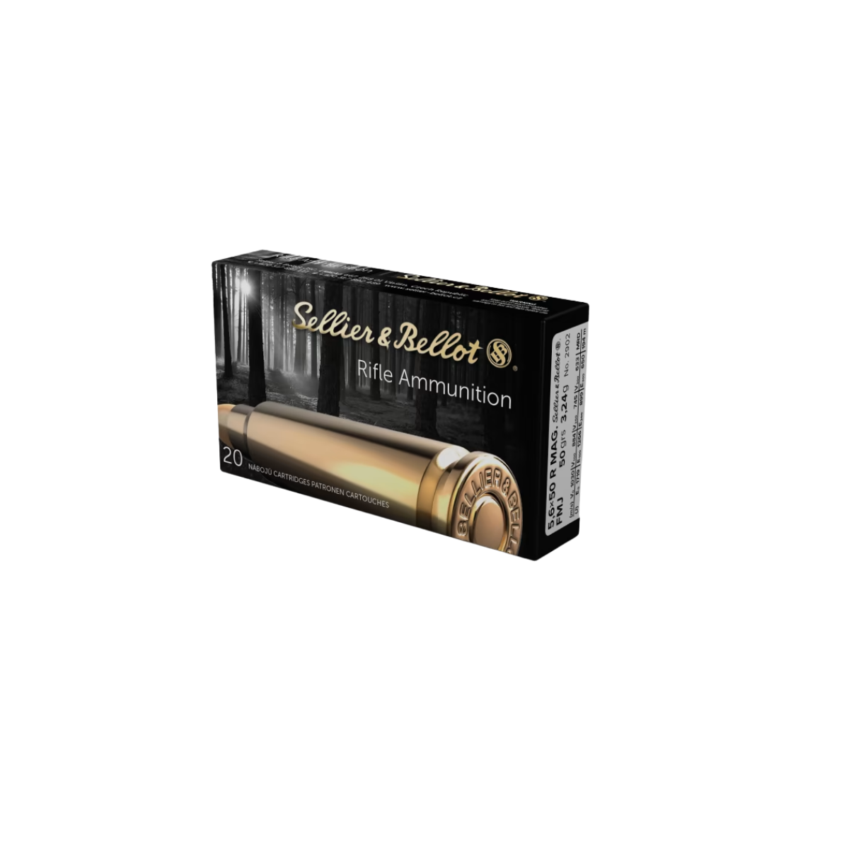 Sellier & Bellot 5,6x50 Rem Mag 50gr SP