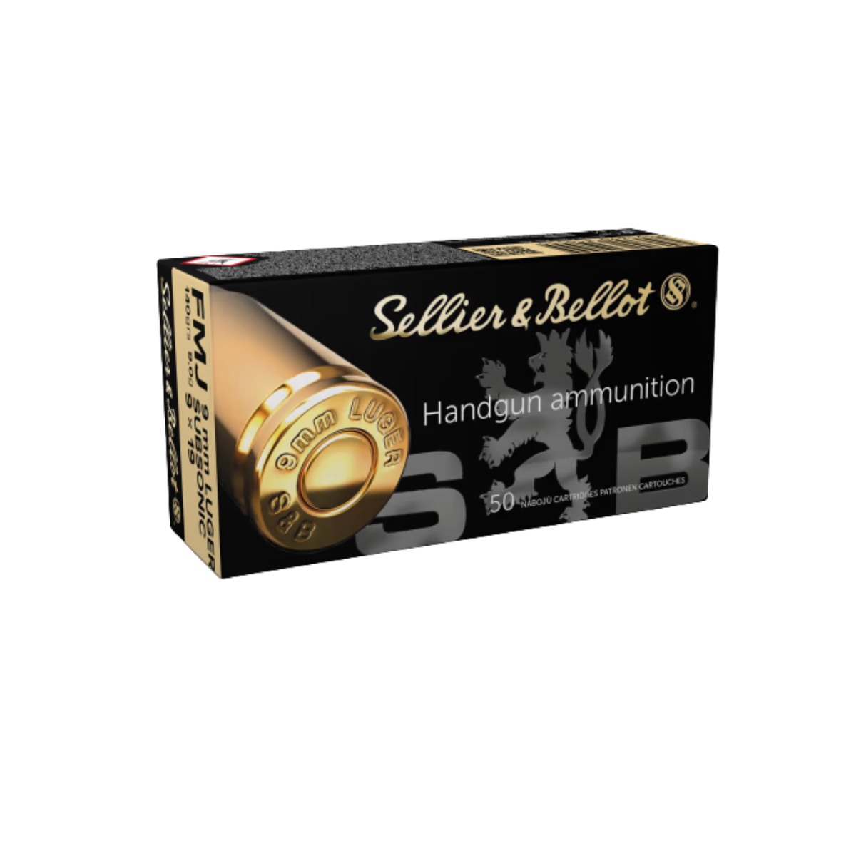 Sellier & Bellot 9mm Luger 140gr FMJ Subsonic