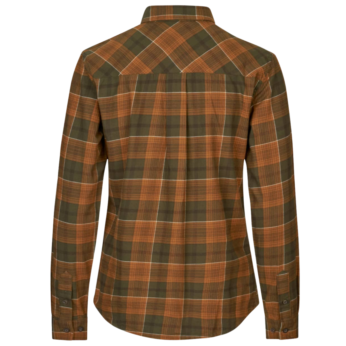 Seeland Skye Flanellskjorta Dam Grizzly Brown/Terracotta Check