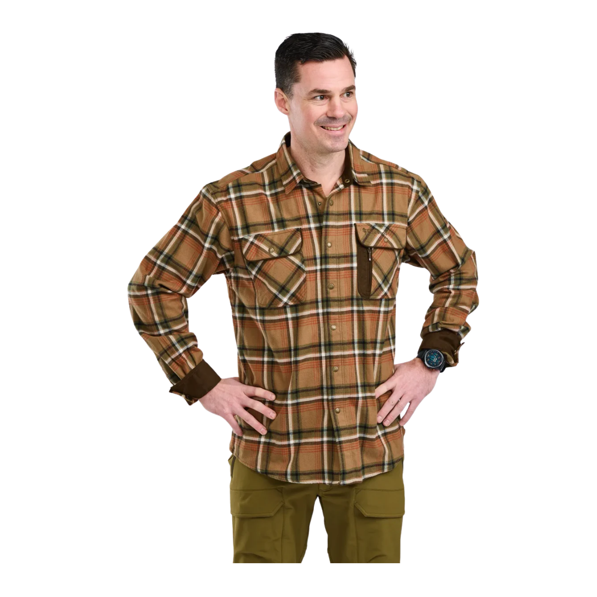 Pinewood Cornwall Skjorta Herr Sandstone