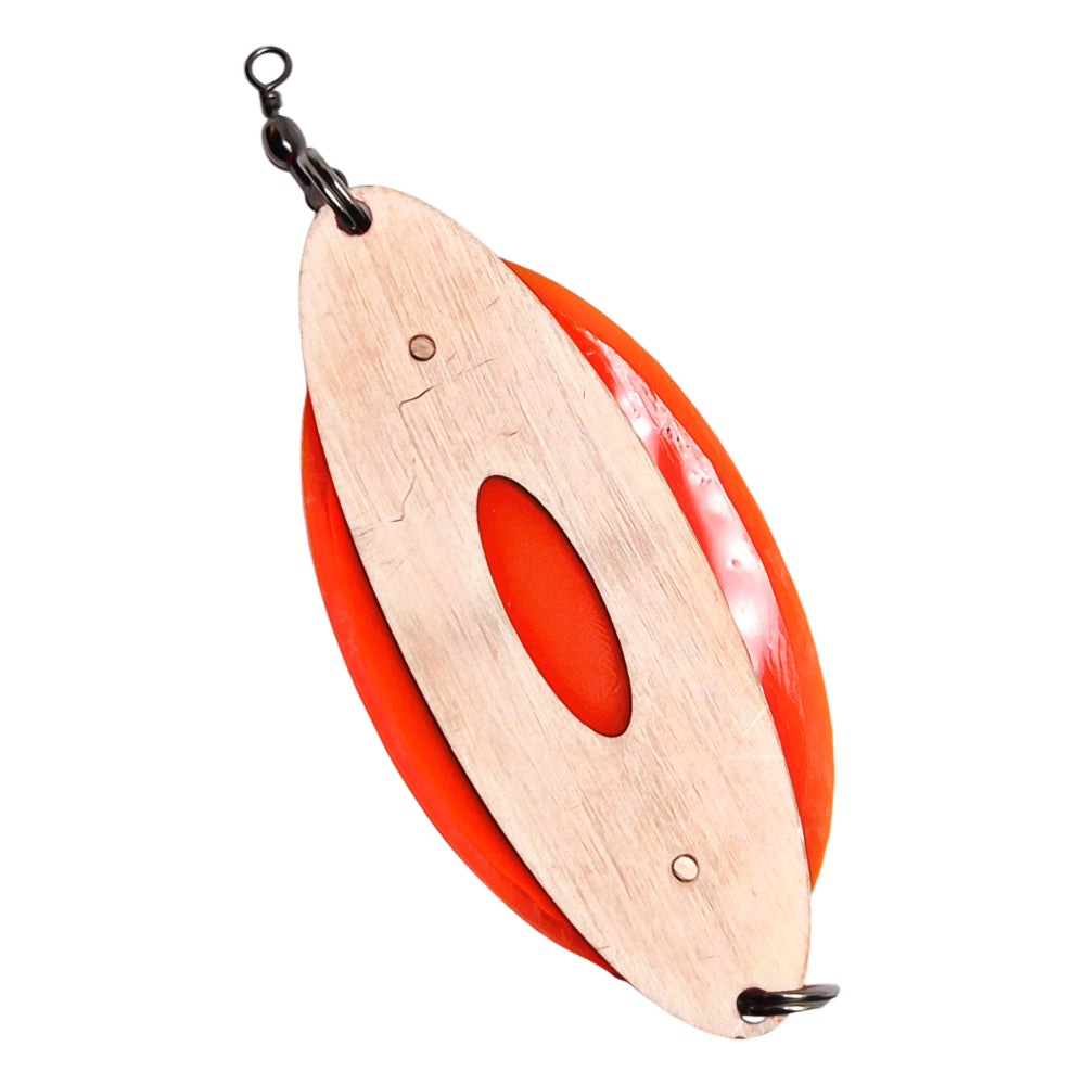 Polarpirken Plexi + Resin Romkornet Orange/Vit