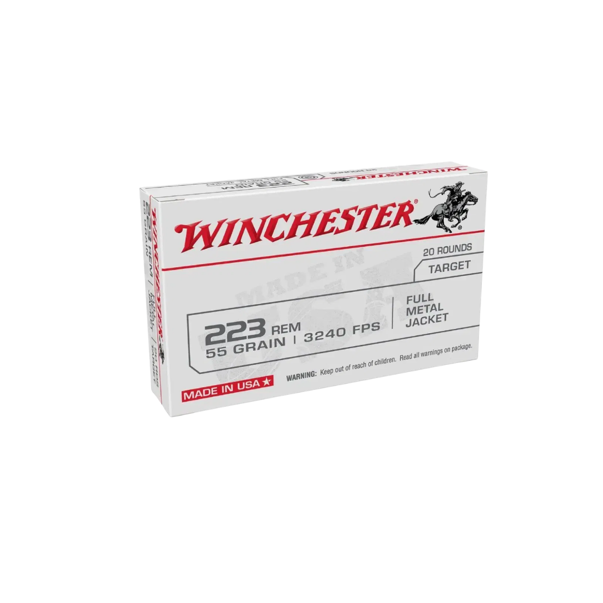 Winchester .223 Rem 55gr FMJ 1000st