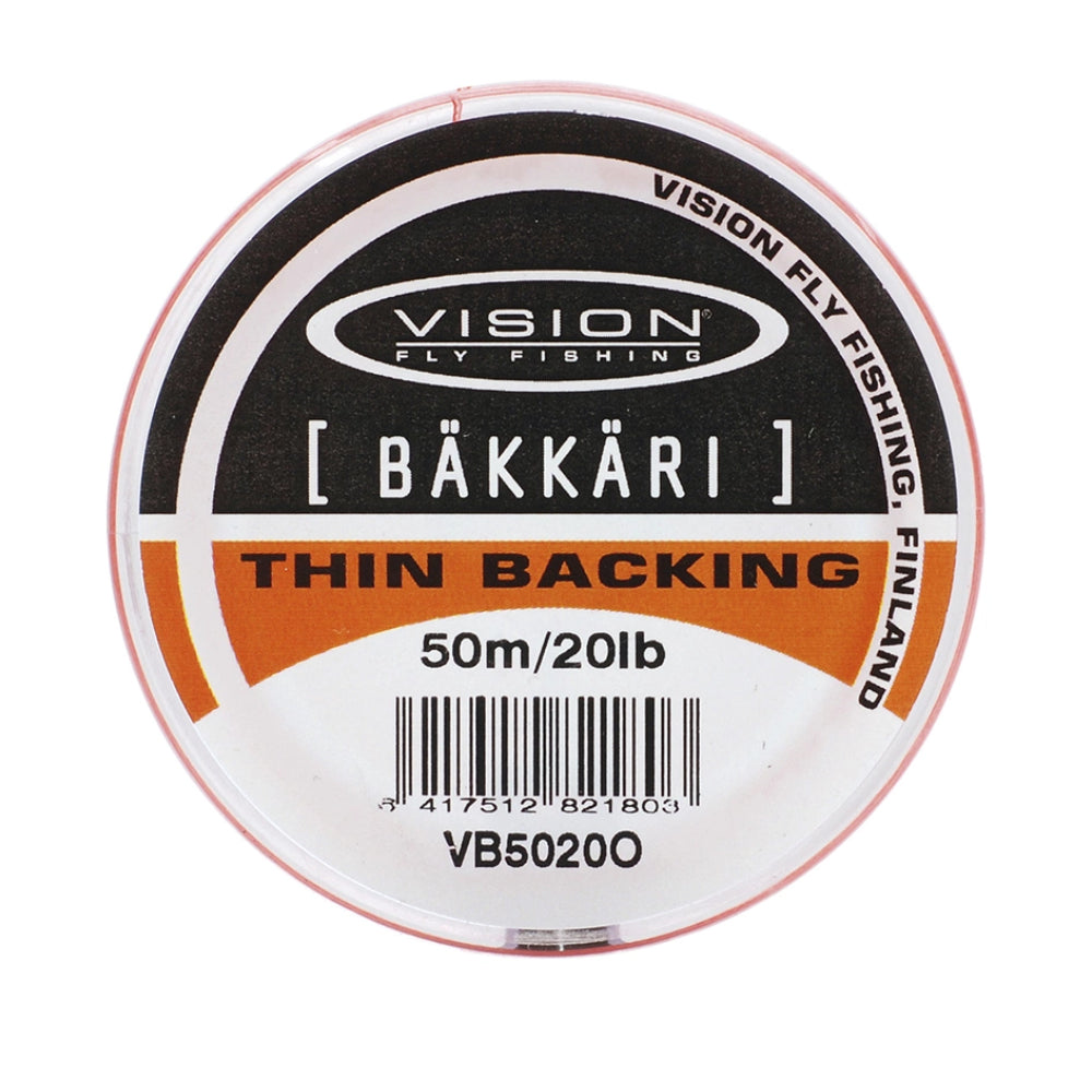 Vision Backing 50m 20lb Orange