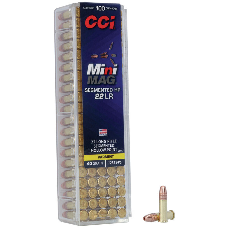CCI.22LR 40gr Mini-MagSegmented HP 100ask