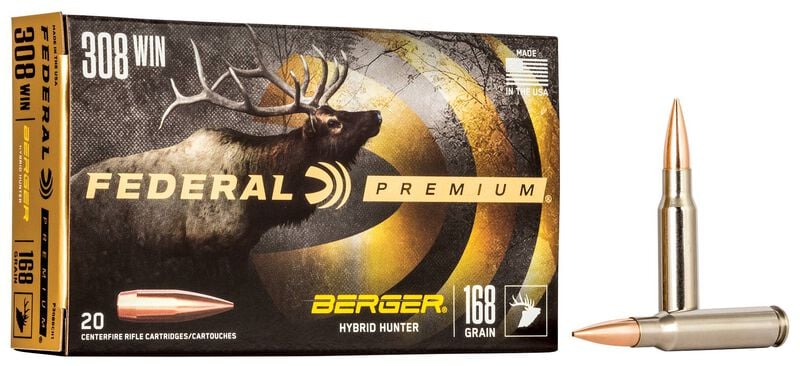 Federal 308W 168gr Berger Hybrid Hunter