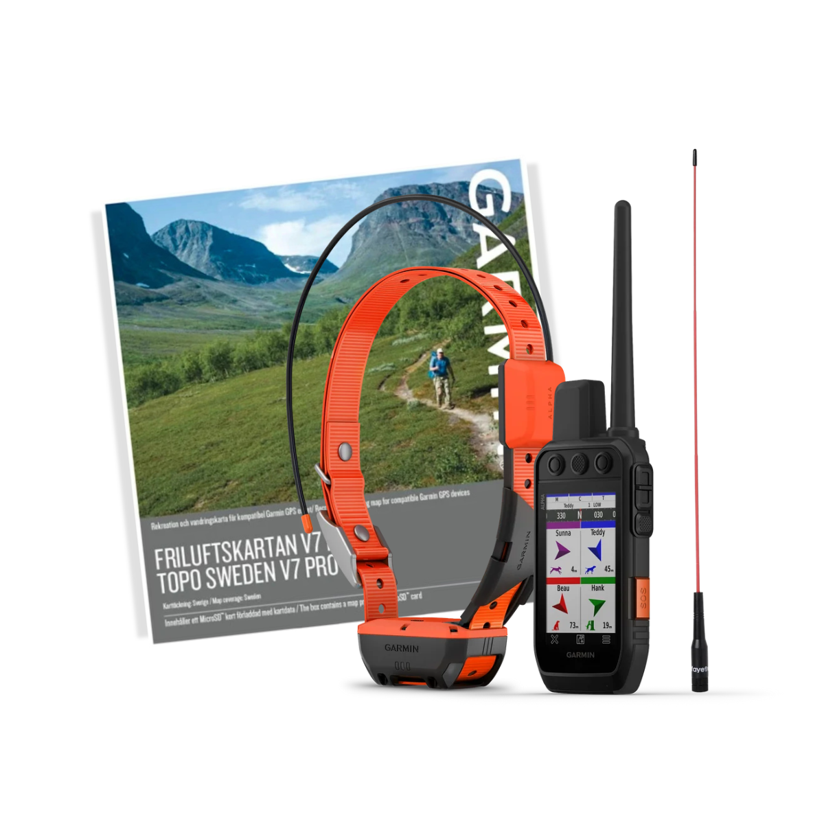 Garmin Alpha 300i, T20, Pro v7, skogsantenn