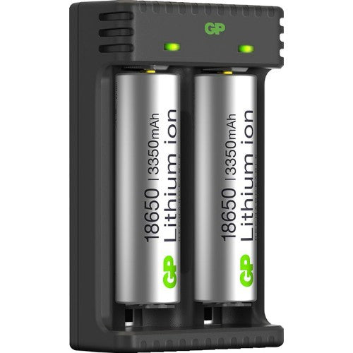 GP 2-slot charger 18650 3350mAh