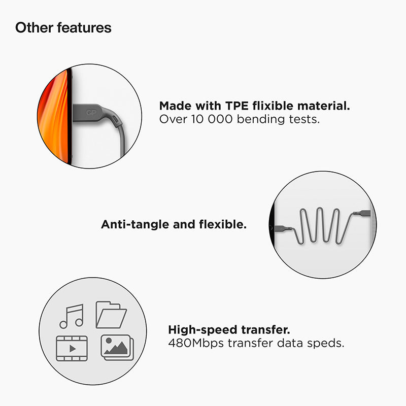GP Essential Cable USB-C to Lightning 1M