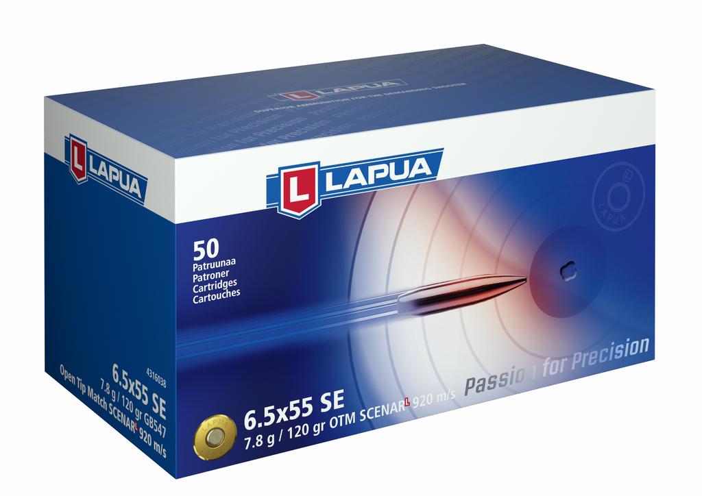 Lapua 6.5X55 8g Scenar 920 m/s 50-Pack