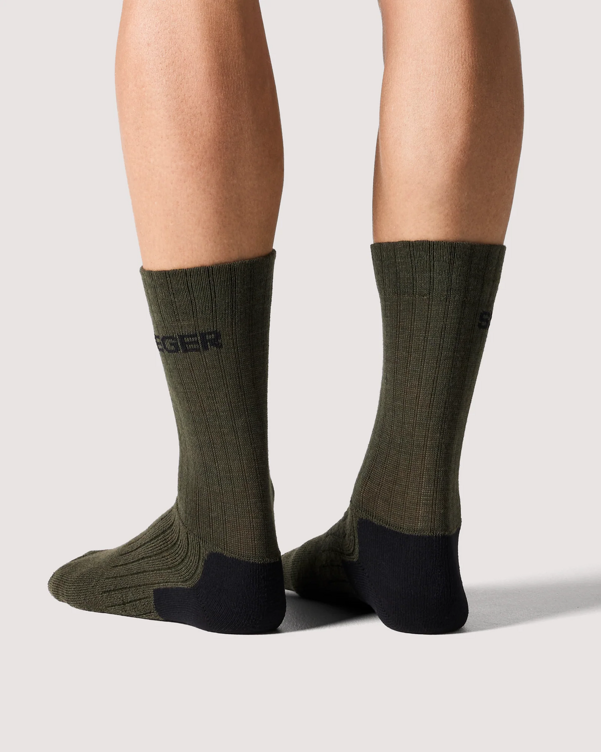Seger Wanderer Heavy Wool – gröna ullsockor