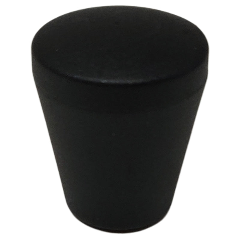 Slutstycksknopp Termoplast Svart M6