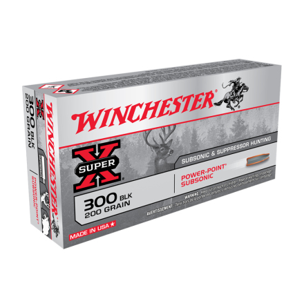 Winchester 300 BLK 200gr PP Subsonic