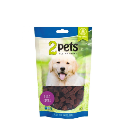 2Pets Dogsnack Duck Cubes 100g