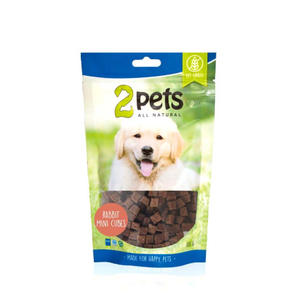 2Pets Dogsnack Rabbit Cubes 100g