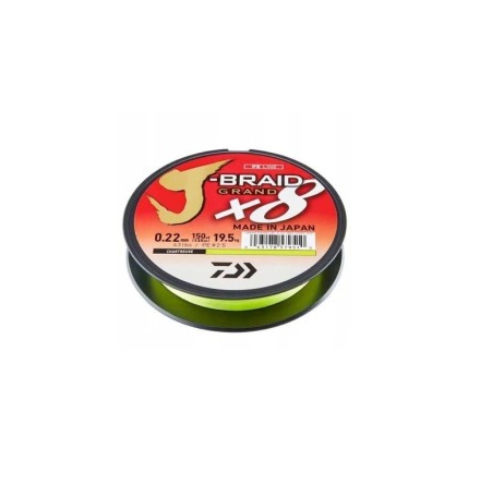 Daiwa J-Braid Grand 0.10mm 135M Chartreuse