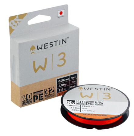 Westin W3 8-Braid Dutch Orange 135m 0.10mm
