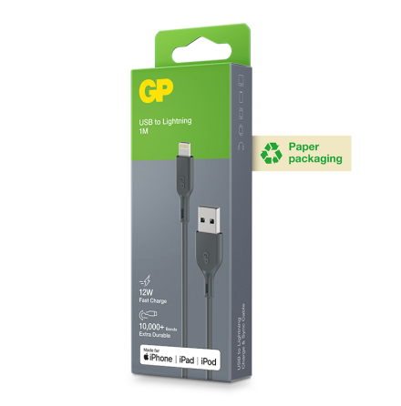GP Essential Cable USB-A to Lightning 1M
