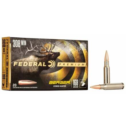 Federal 308W 168gr Berger Hybrid Hunter