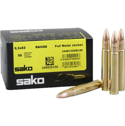 Sako 9,3x62 231gr Range FMJ