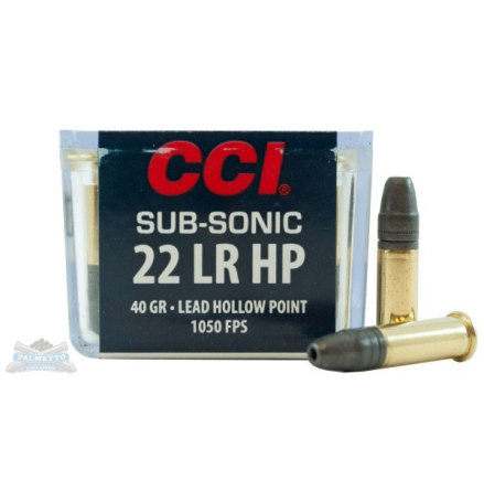 CCI 22LR Subsonic HP 100st/Ask