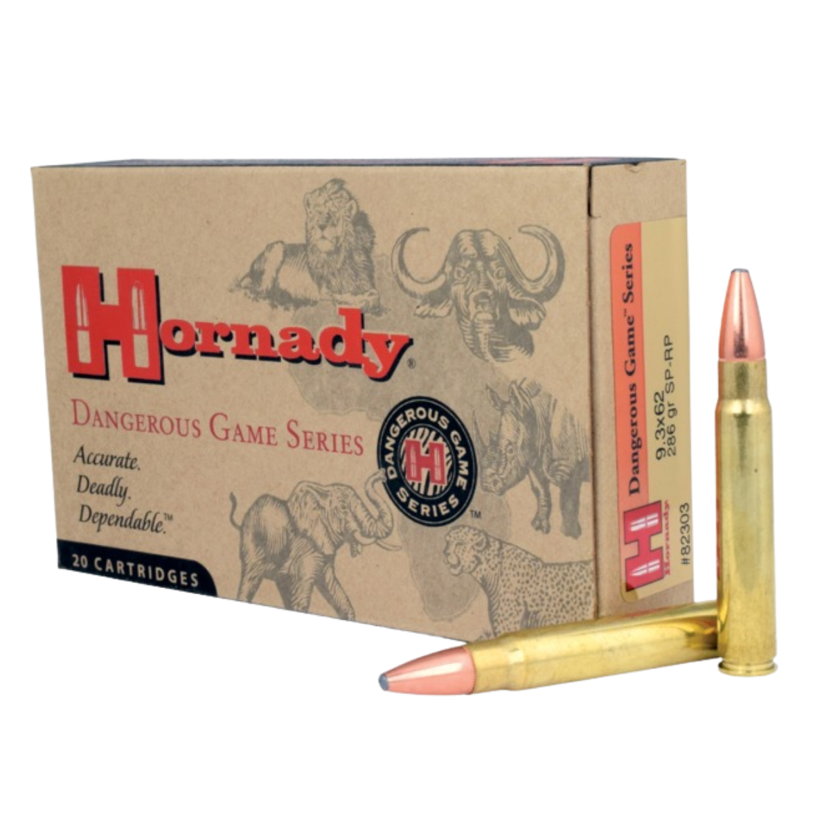 Hornady 9,3x62 286gr SP-RP
