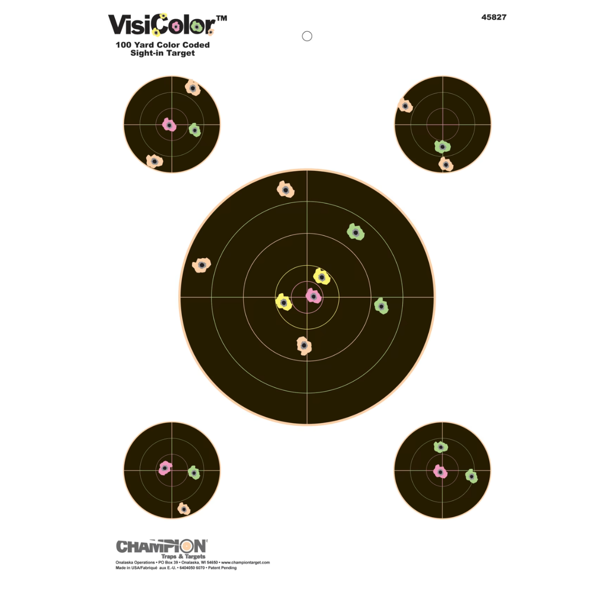 Champion Visicolor Självmarkerande Tavlor 10-pack