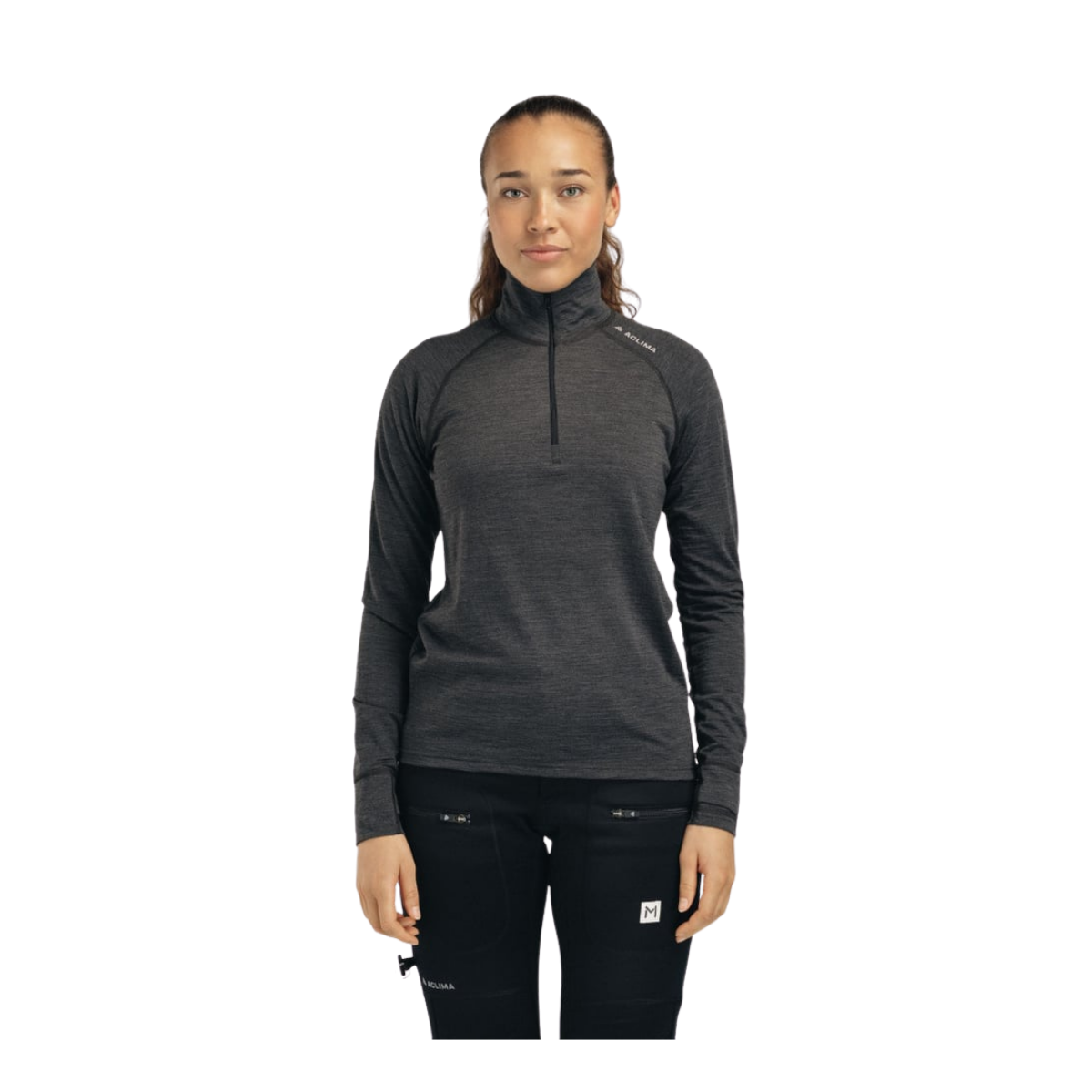 Aclima LightWool 180 Polo Zip W's Marengo