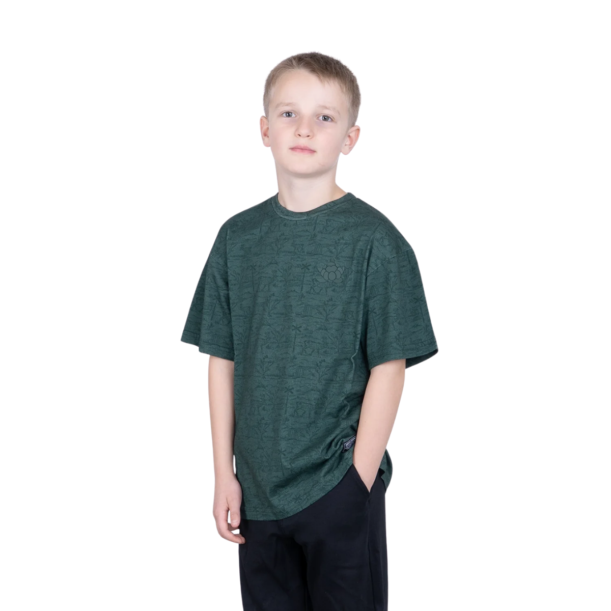 Great Norrland JR T-shirt Fjälljock Green