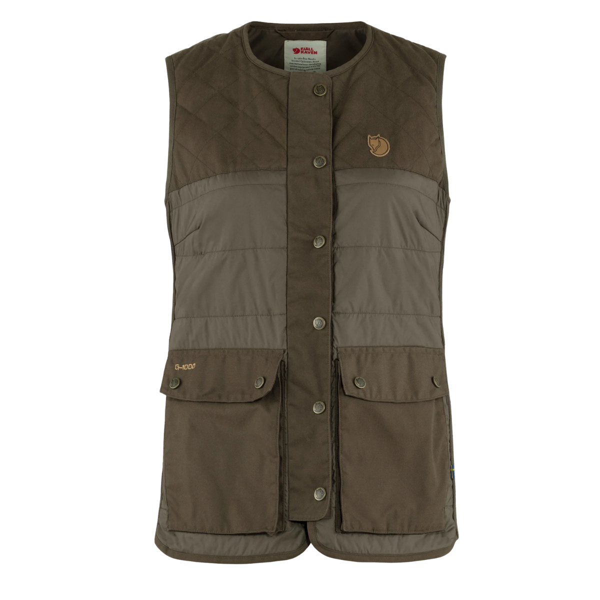 Fjällräven Forest Wool Padded Vest W´s Dark Olive