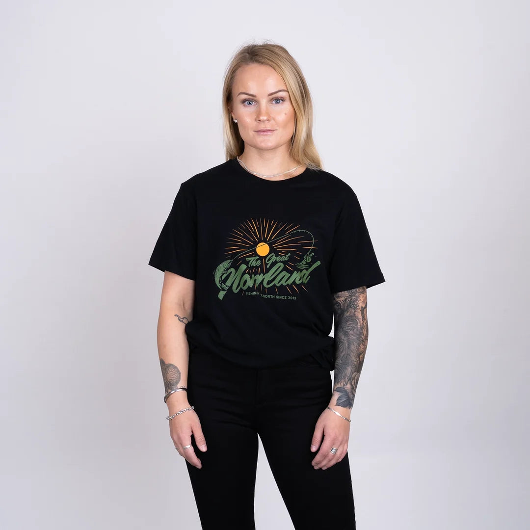 Great Norrland Fish On T-shirt Black