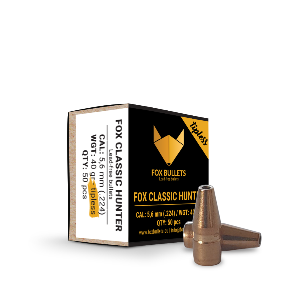 Fox Bullets Kulor .22 40gr Classic Hunter TIPL