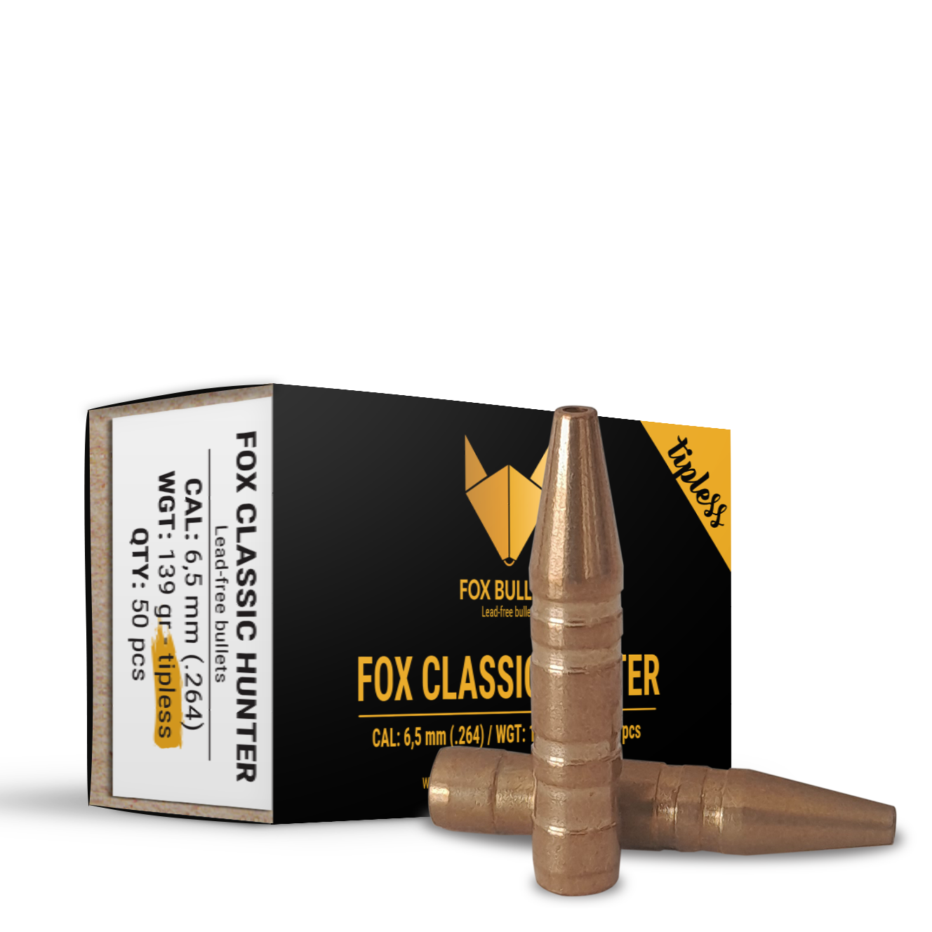 Fox Bullets Kulor 6,5mm 139gr Classic Hunter TIPL