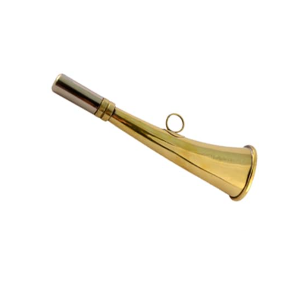 Grey Oak Jakthorn Mässing 16cm
