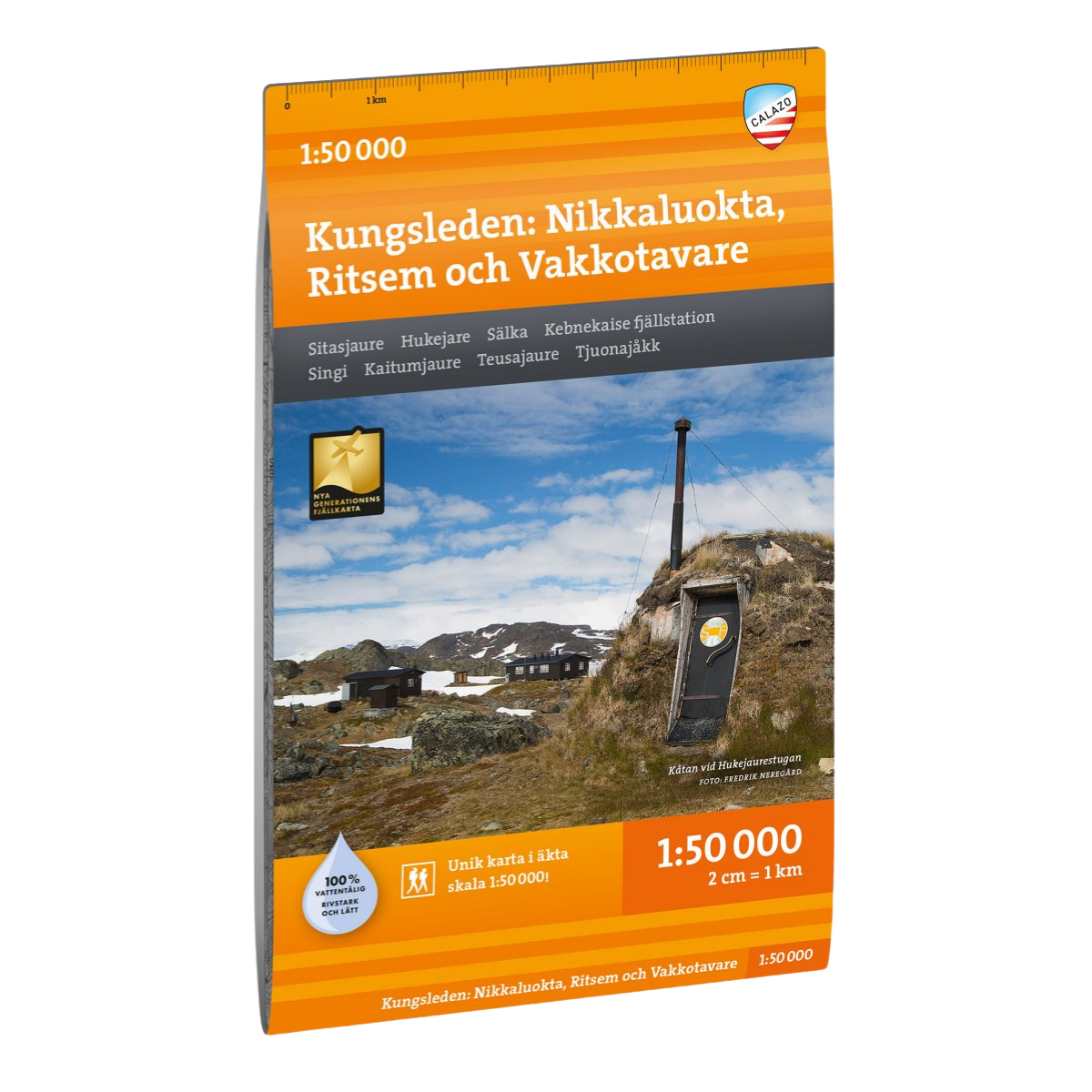 Calazo Kungsleden Nikkaluokta–Ritsem–Vakkotavare 1:50 000