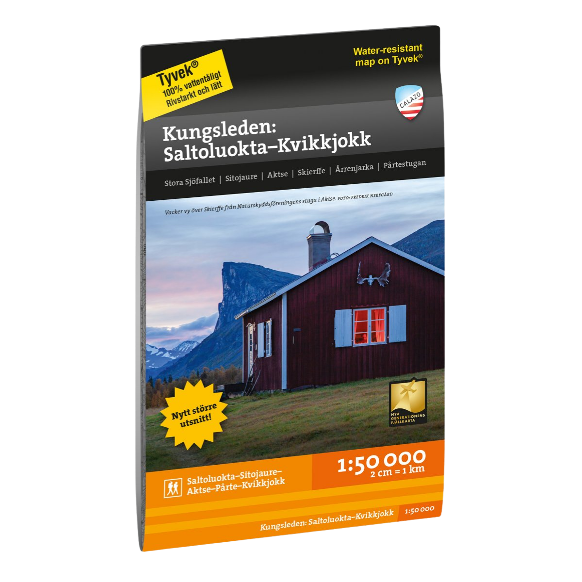 Calazo Kungsleden Saltoluokta–Kvikkjokk Fjällkarta