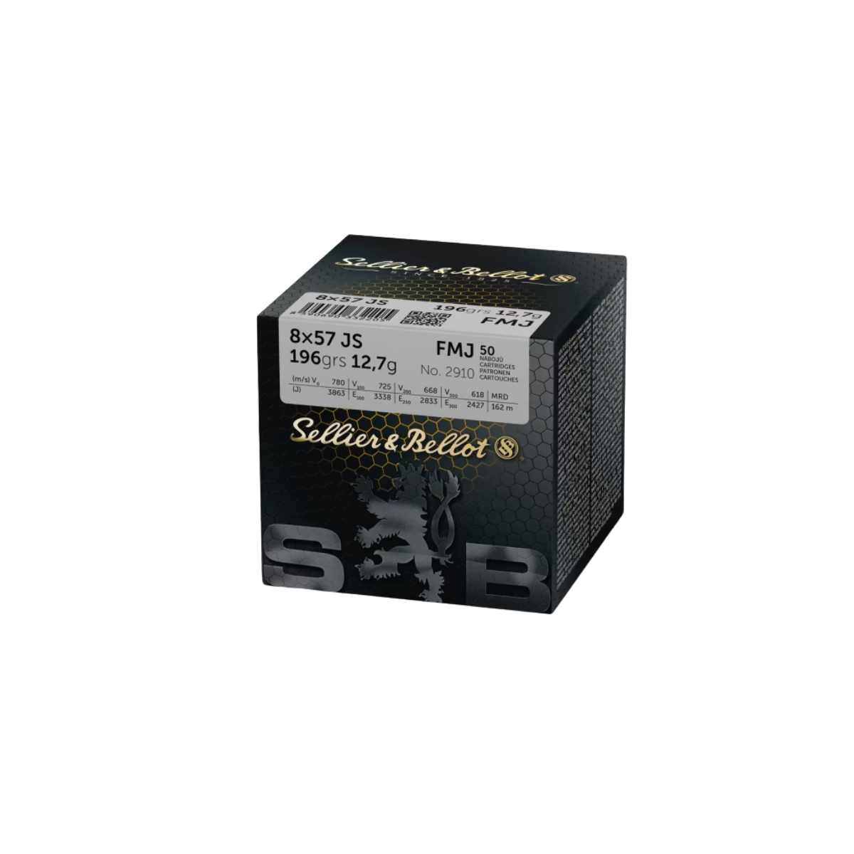 Sellier & Bellot 8x57JS 12.7g FMJ